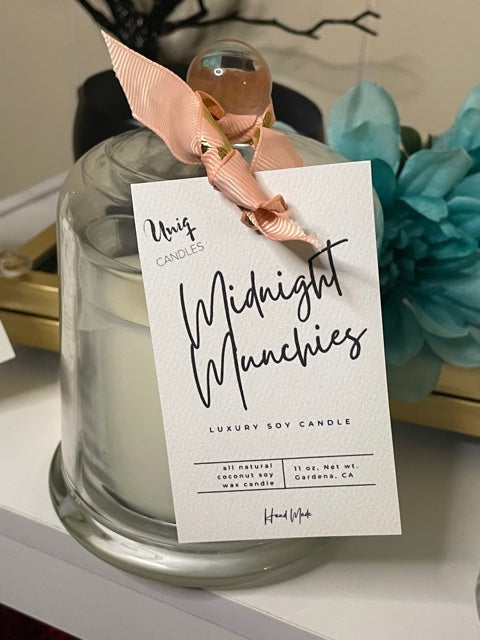 Luxe Glass Cloche Uniq Candles - All About The Scent