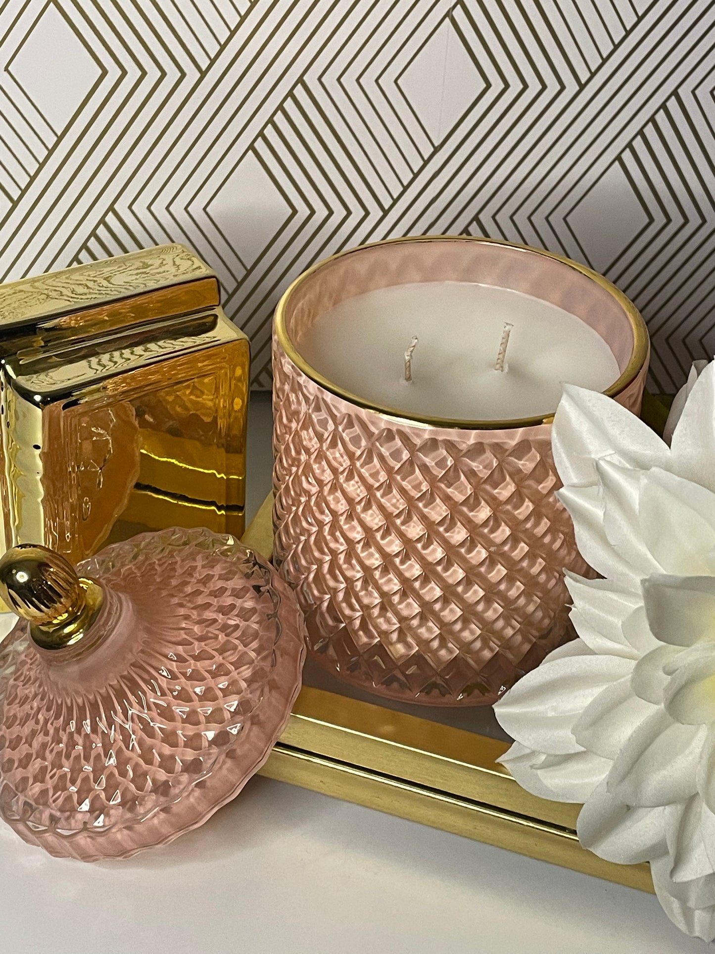 Blush French Cut Uniq Candles - All About The Scent